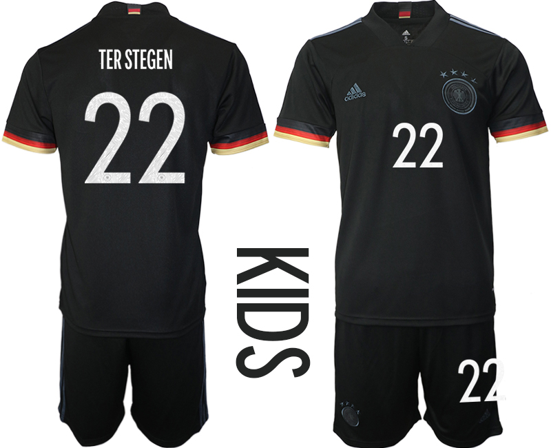 2021 European Cup Germany away Youth #22 soccer jerseys